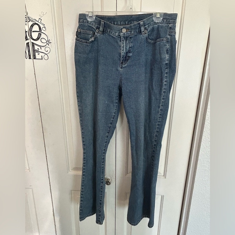 Lauren Jeans Co. Ralph Lauren Denim Wide Leg Jeans Women's Size 10 - Picture 2 of 14